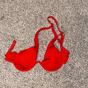 red bikini top